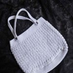 Handmade White Color Crochet Bag