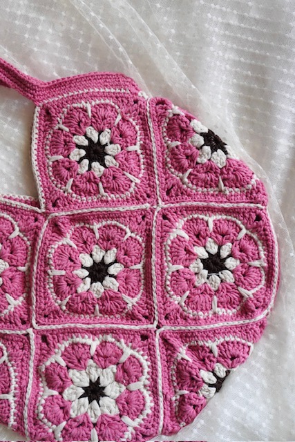 Handmade Pink Color Trendy Vintage Crochet Bag