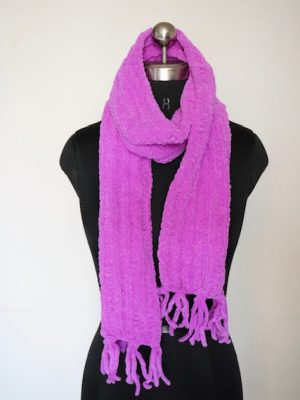 Light Purple Color Velvet Scarf