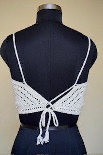 Handmade White Color Crochet top