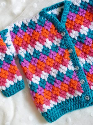 Handmade Crochet woolen Baby Sweater