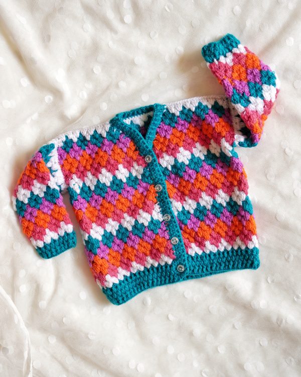 Handmade Crochet woolen Baby Sweater