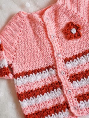 Handmade Crochet woolen Baby Sweater