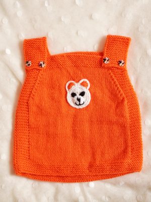 Orange Color Baby Woolen Half sweater