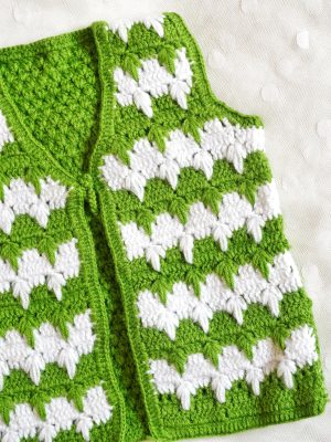 Handmade Crochet woolen Baby Half Sweater