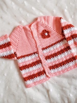 Handmade Crochet woolen Baby Sweater